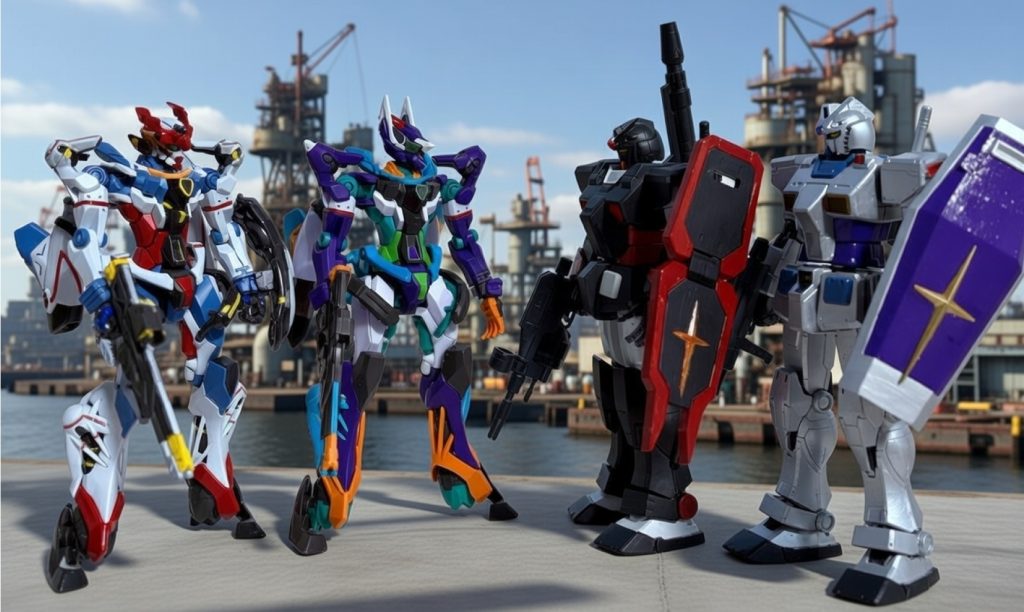 事件解決後の4人。背景はもちろん横浜の石油コンビナートである。