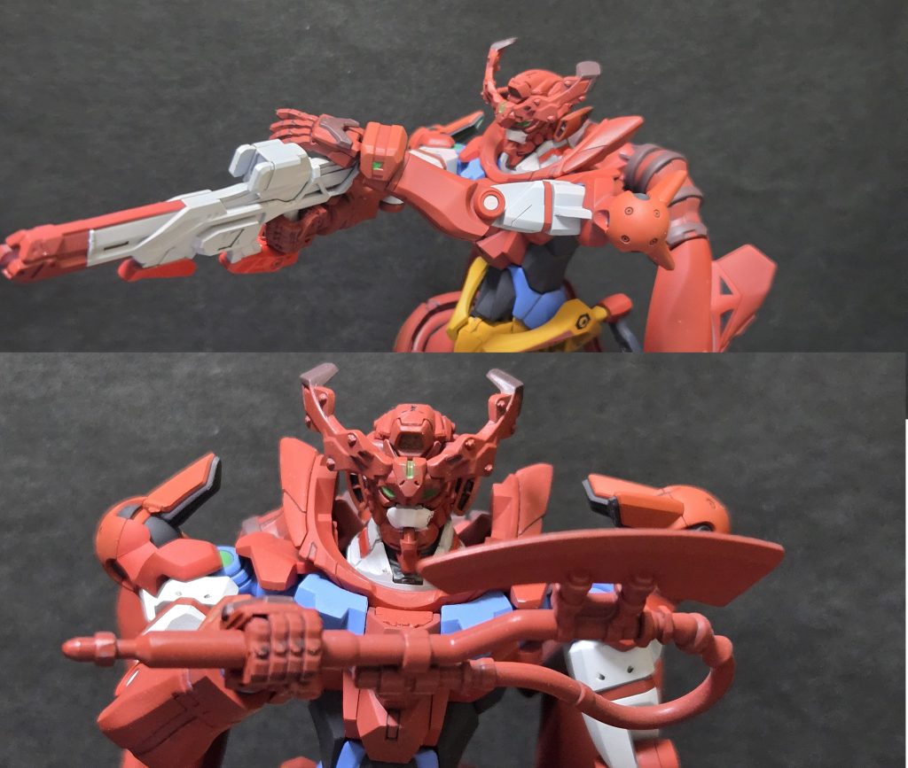 武装１「ゲッターマシンガン」と「ゲッタートマホーク」。（色を変更しただけ）武装は前腕部に格納されています。（ゲッター線の力技！）&nbsp;