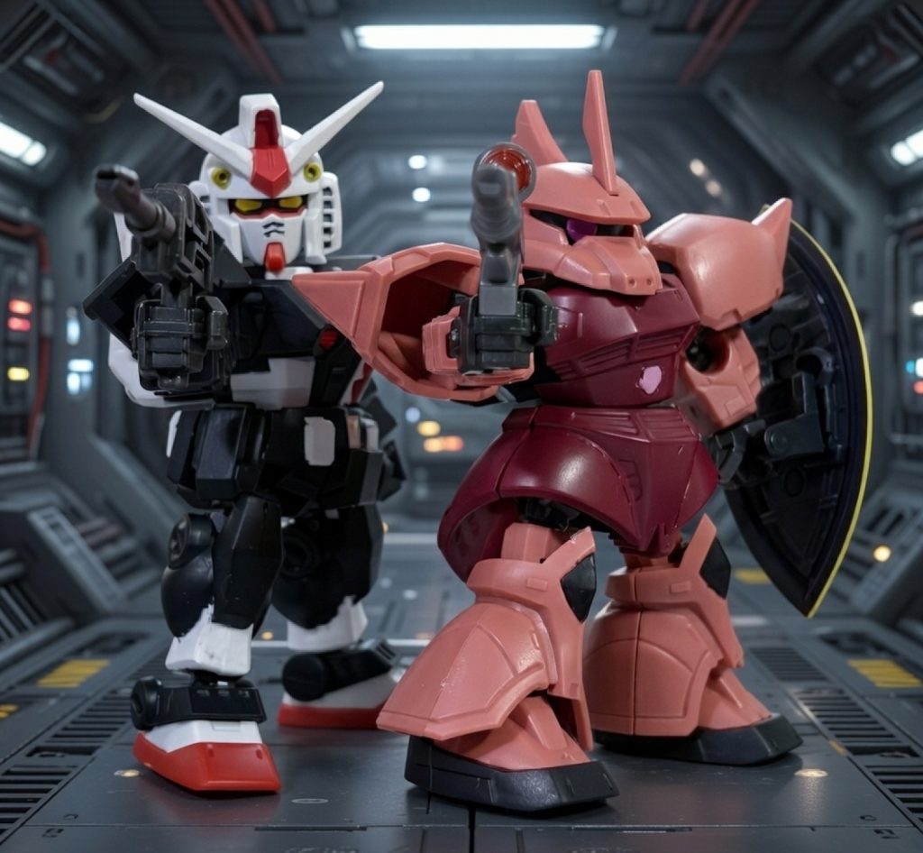 タカとシャアの和解シーン。