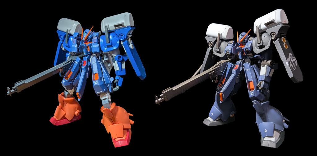 仮組との比較膝関節調整で間延び感は減ったかと思います