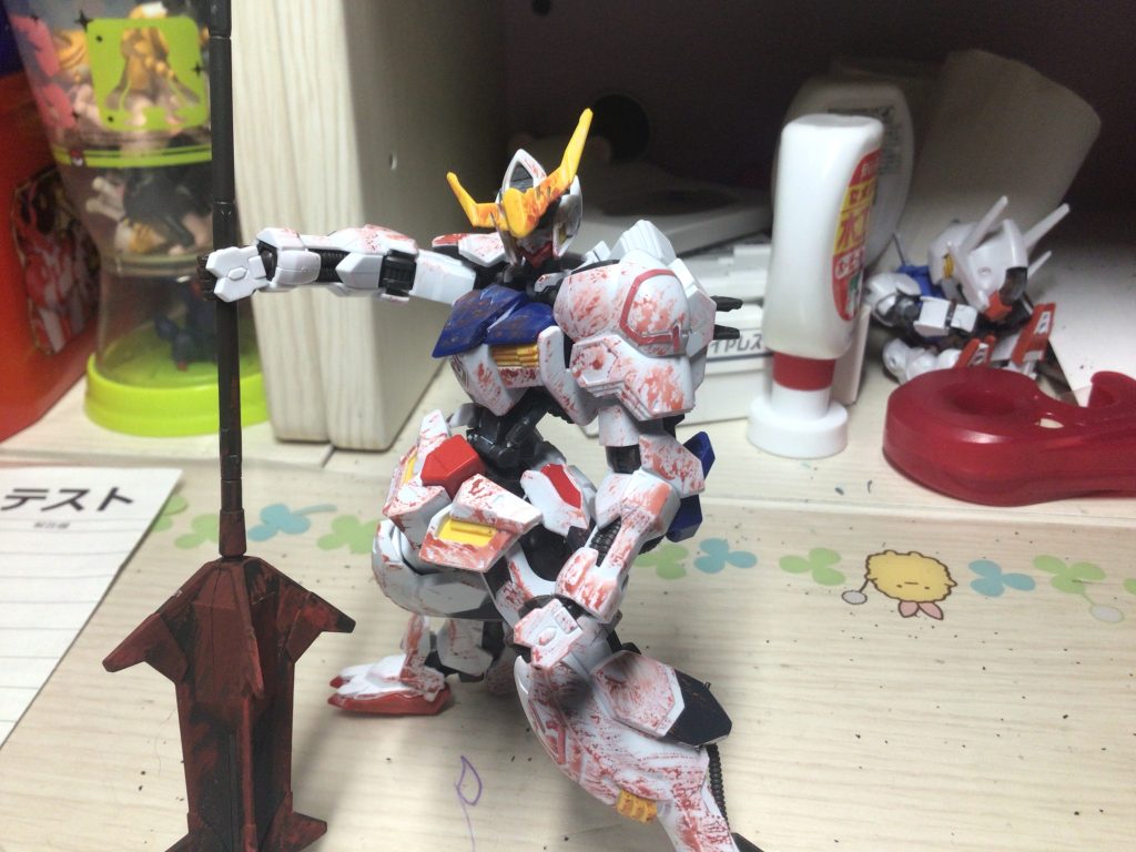 ガンダムバルバトスをポージングしました！