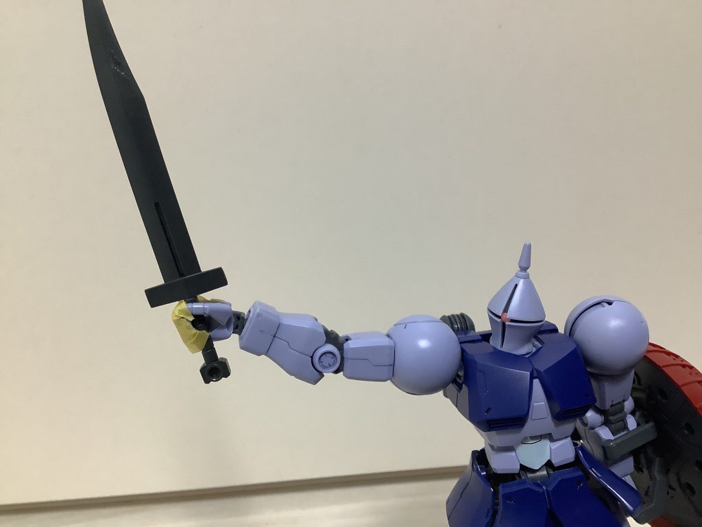 さぁ改めまして、サーベルの代わりはヒート・ソードでいきます!(gandam-hand2)