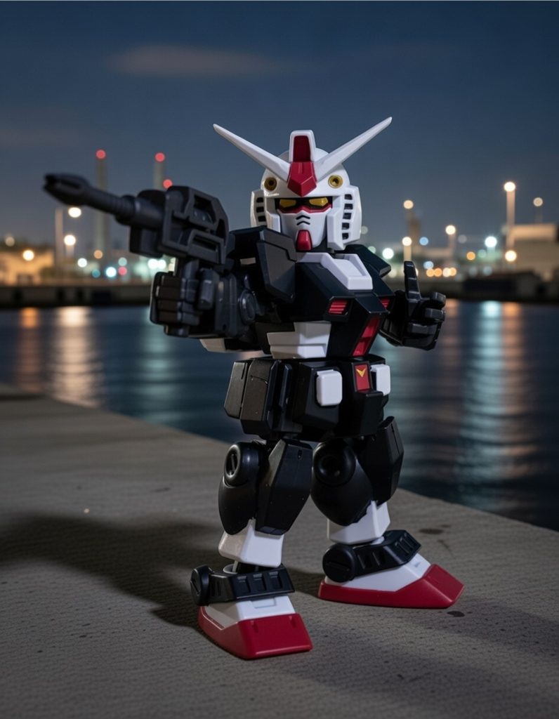 G3の開き手も付けられるので、おなじみの「あぶない刑事ごっこ」も可能(gundam-kao6)