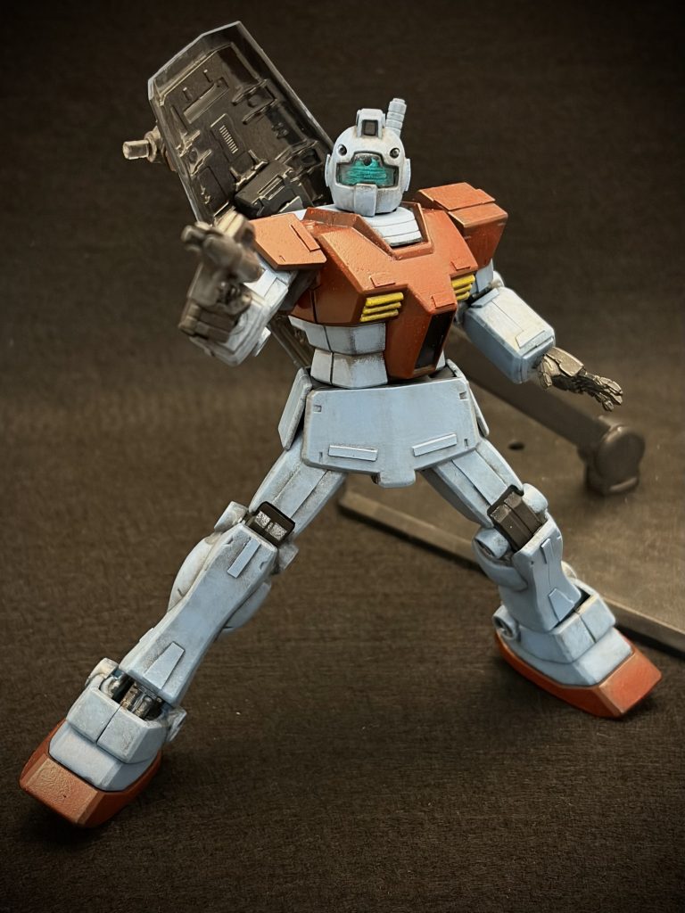 ジム 〜プラ板で合わせ目ごまかし–2枚目/制作者：とうと＠はじめてのスポンジ塗装