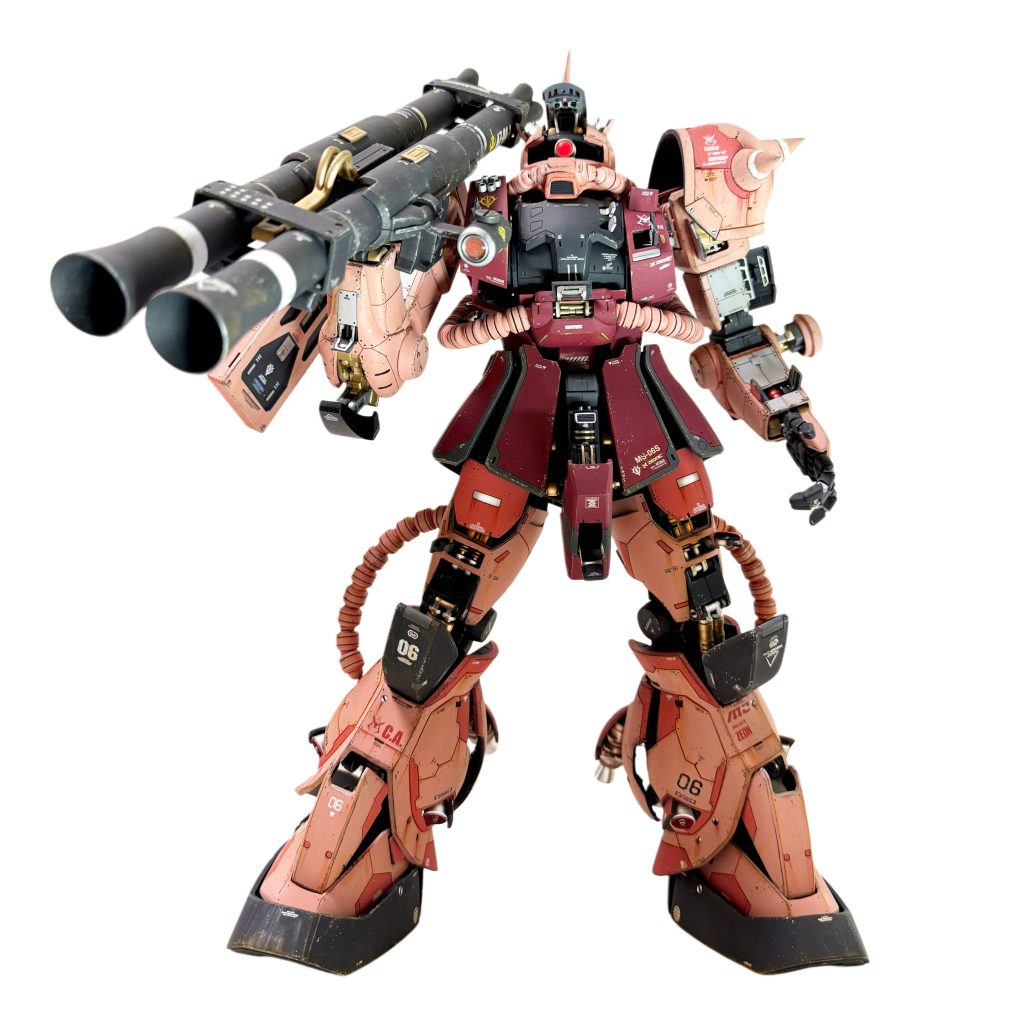 オリジナルで、ツインバズーカを作成しました(gundam-kao6)