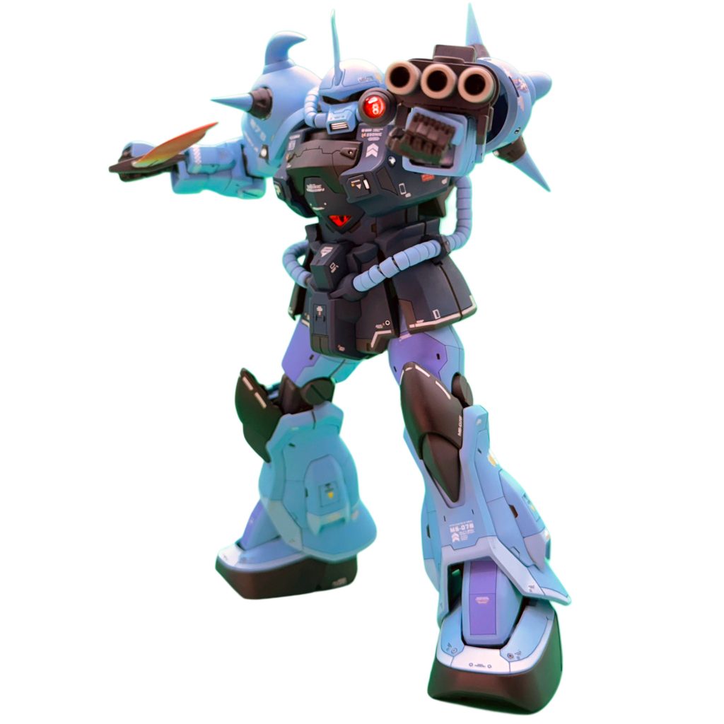 モノアイ、ハンドキャノンのスコープ部は、Hアイズに変更しました(zaku-kao5)