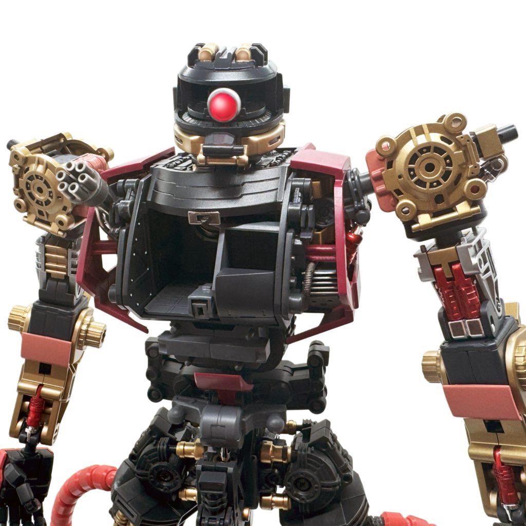 内部フレーム写真③キット付属のLEDユニットは接触が悪い為、市販品にキットに換装しました(zaku-kao5)