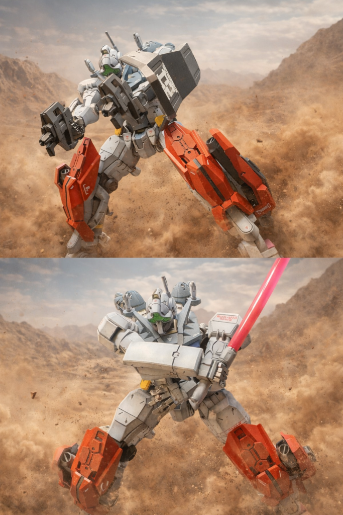 HGゲルググ(GQ)レッグブースターカスタム–5枚目/制作者:@AOGlobal