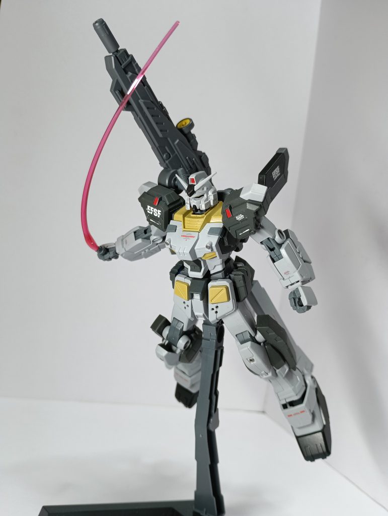 ビームサーベル。ビーム刃はRGガンダムVer2.0用武器セットを流用。