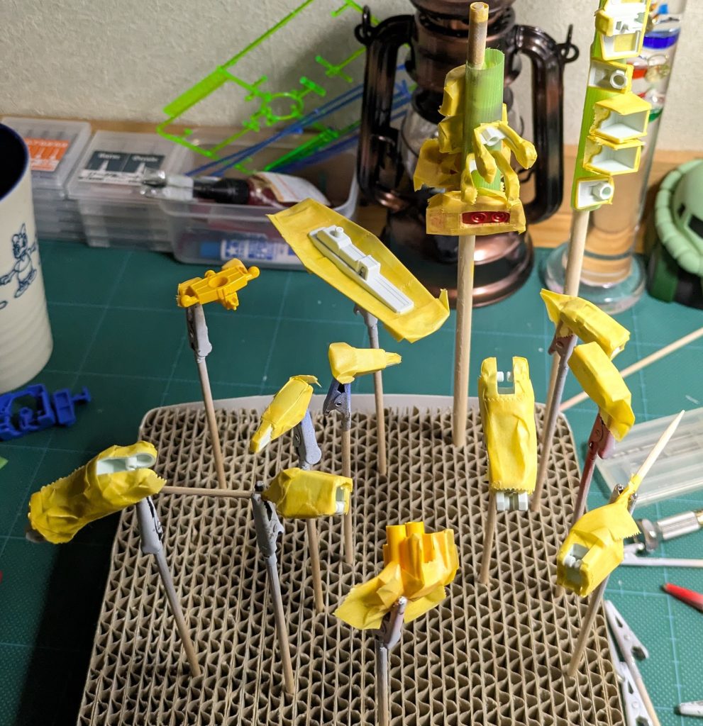 作品名：色分けマスキング<p>やっとマスキング完了、10時間くらいかかったよ・・・(⁠ʘ⁠ᗩ⁠ʘ⁠`lll) えっ、みんないっつもこんな事してるの？ 凄過ぎない？</p>
