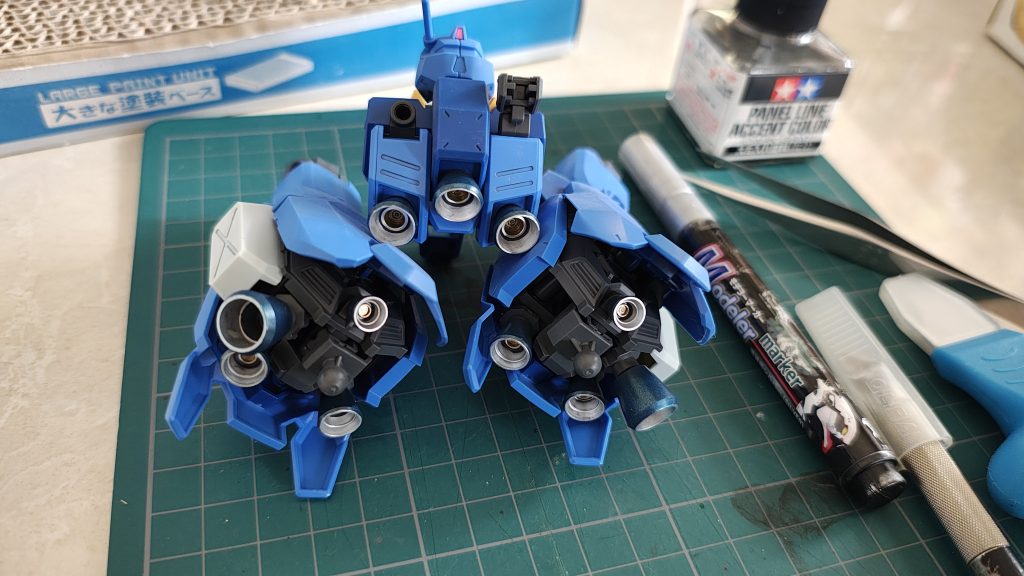 バーニア塗り塗りしてか組み付け