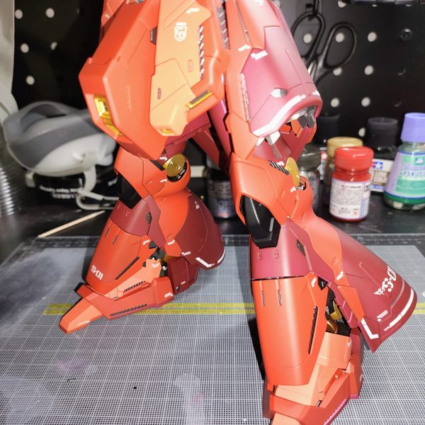 下半身完成！大型のキットだけあって、下半身だけでも大迫力です😊下半身だけでF91より大きい！！（4枚目）