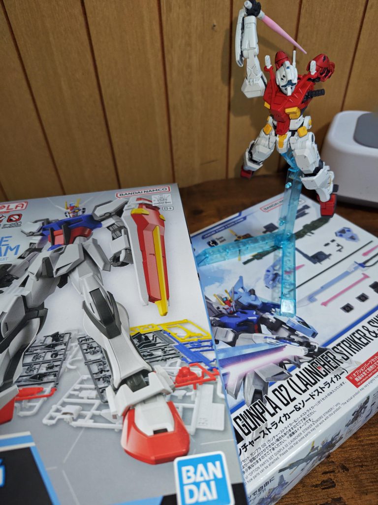 次作る予定のキット。EG使ってオリジナルのソードストライクを作ってみます♪