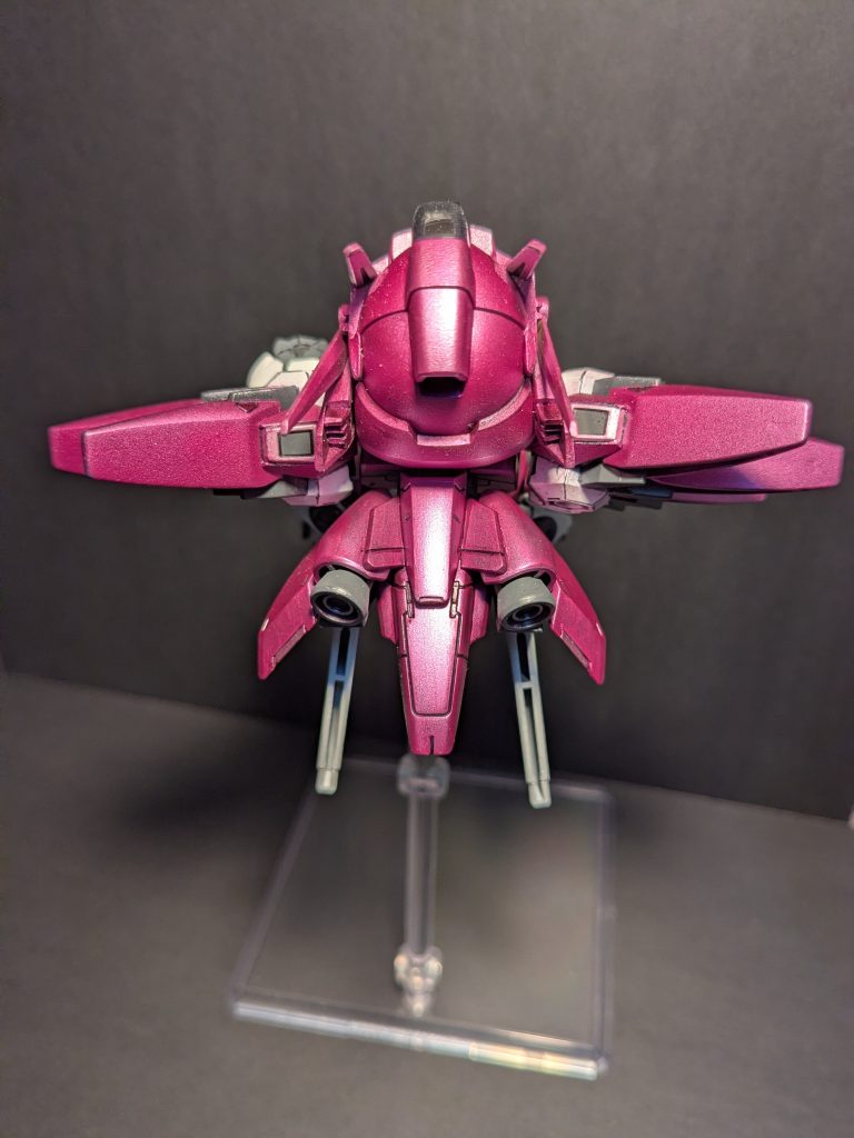 バックパックを上から見て花っぽく見えるかな？個人的に案外よく出来たと思ってます