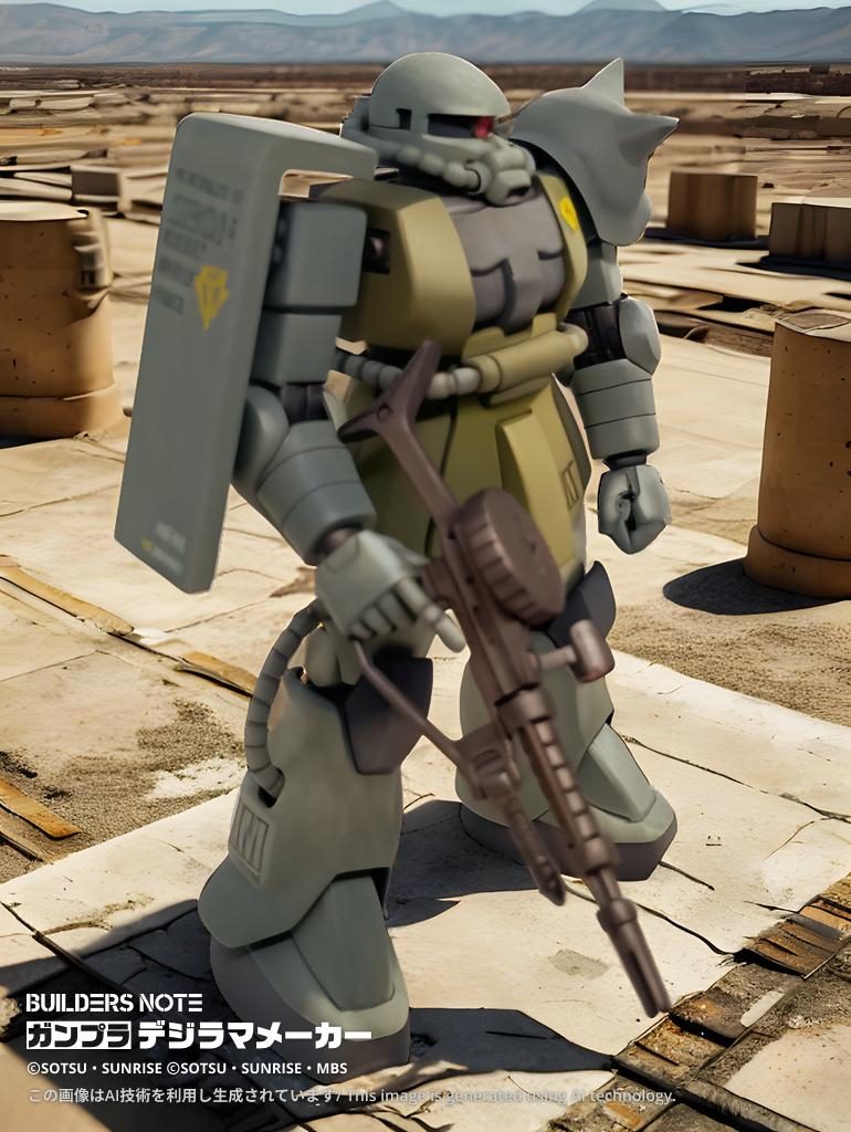 フロントアーマーと右足にLMのマークを貼ってますが、リガ・ミリティアではなく、リリーマルレーンのつもり搭乗者はブリティッシュ作戦時のデトローフコッセルさんですザク乗るんか？と思うんですが、まぁいいかと、リリーマルレーンもないかもですが、ザンジバルは開戦時には既にあったとかなかったとか、まぁ自由だ！に乗っかります&nbsp;