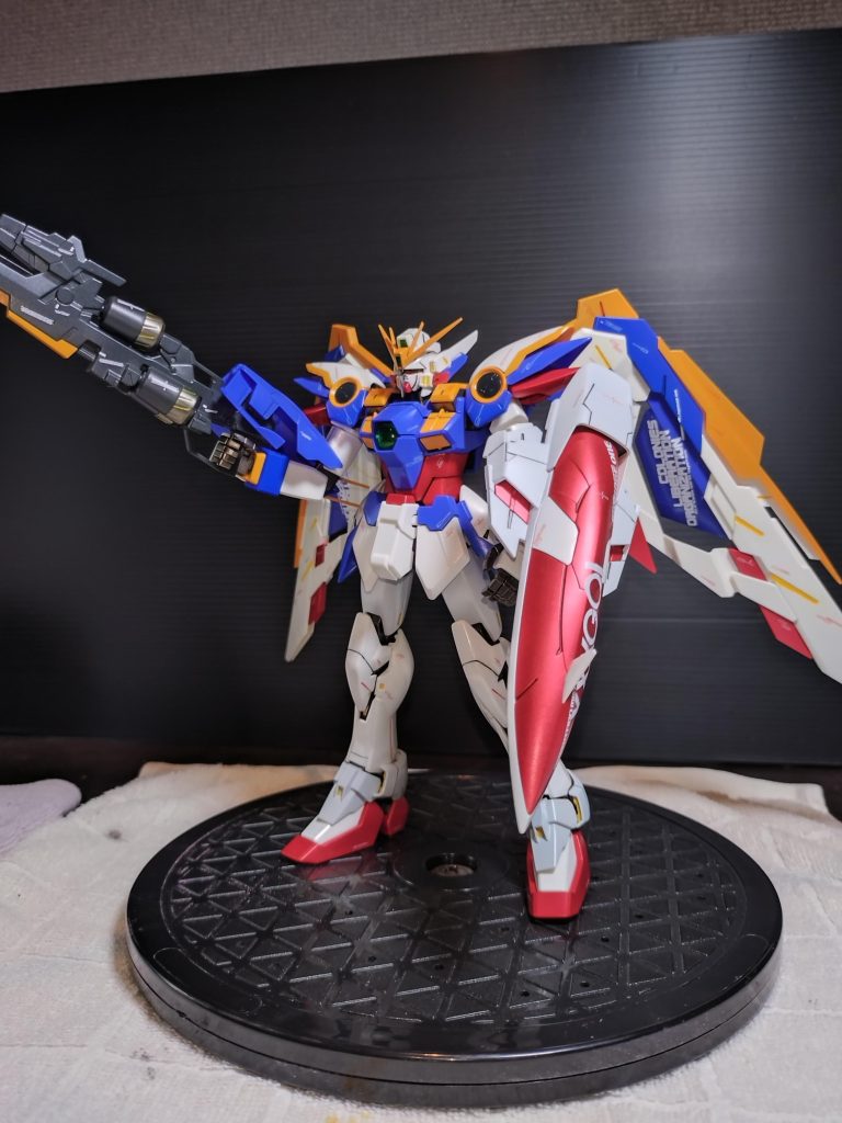 バスターライフルがとても長くて長くて💦💦でも何とか保持してくれてます😅