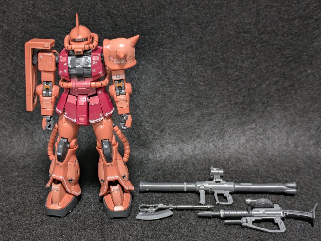 作品名：03月09日 ザクの日に向けて<p>03月09日 ザクの日に向けて、先日購入したジャンク品(良く見たら右手の親指欠品)のRG MS-06S ZAKU IIをリメイクしようと思ったのですが… リアリスティックデカールを剥がして分解した時点でとても間に合いそう [&hellip;]</p>
