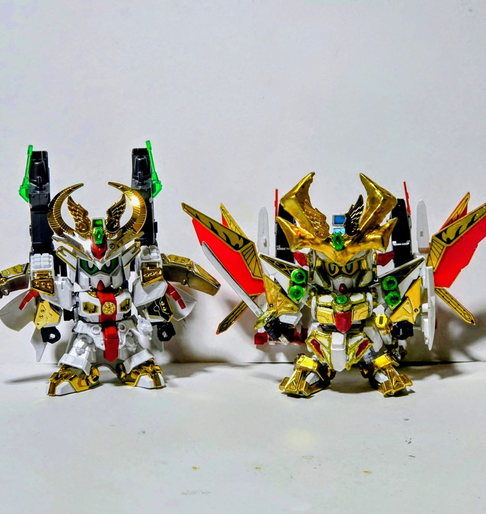 当初の目的通りLEGEND二代目大将軍と並べてみました。サイズ的には満足ですが塗装の粗さが目立ちますw