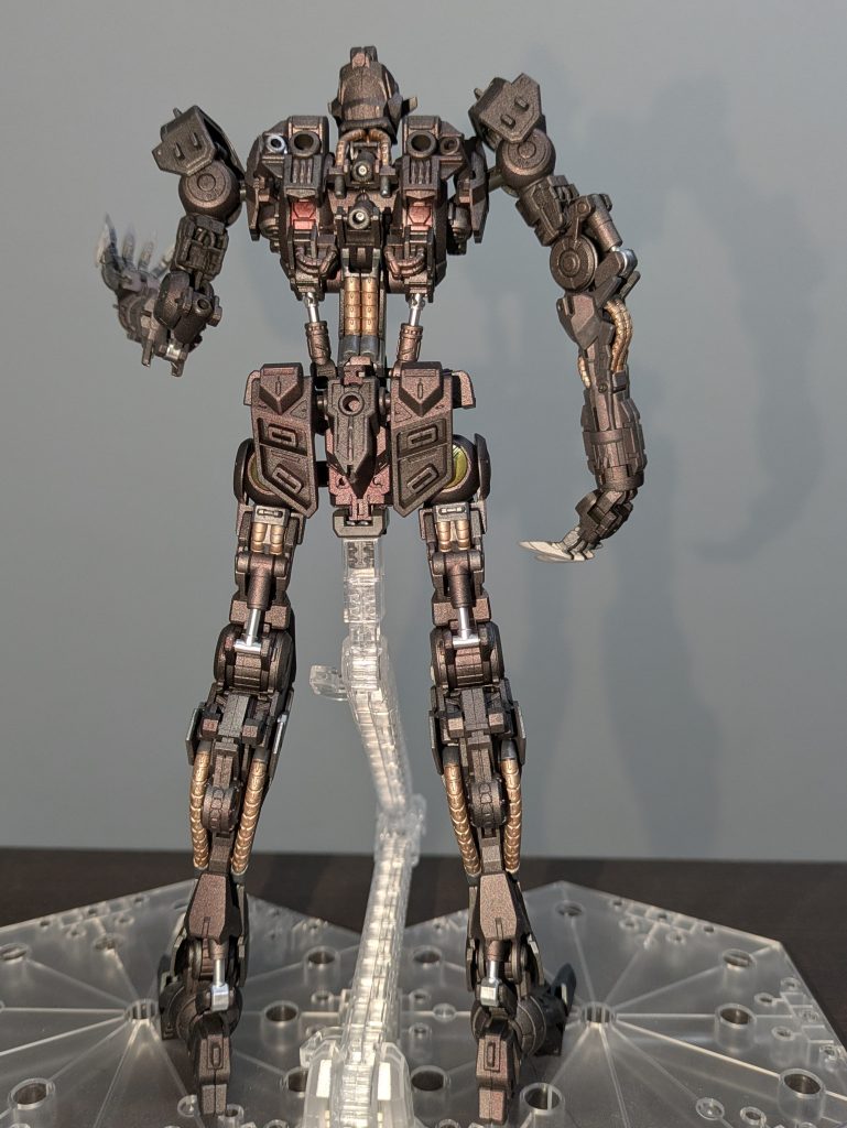 背面はこんな感じあんまり見えないところなので塗装なしでもよかったのかも。