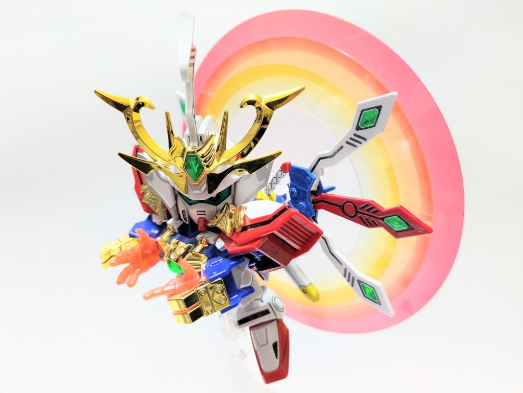 前回のお気に入りショットを完全な姿で再現。金メッキにクリアパーツに日輪エフェクト…最高のてんこ盛りで大満足です。