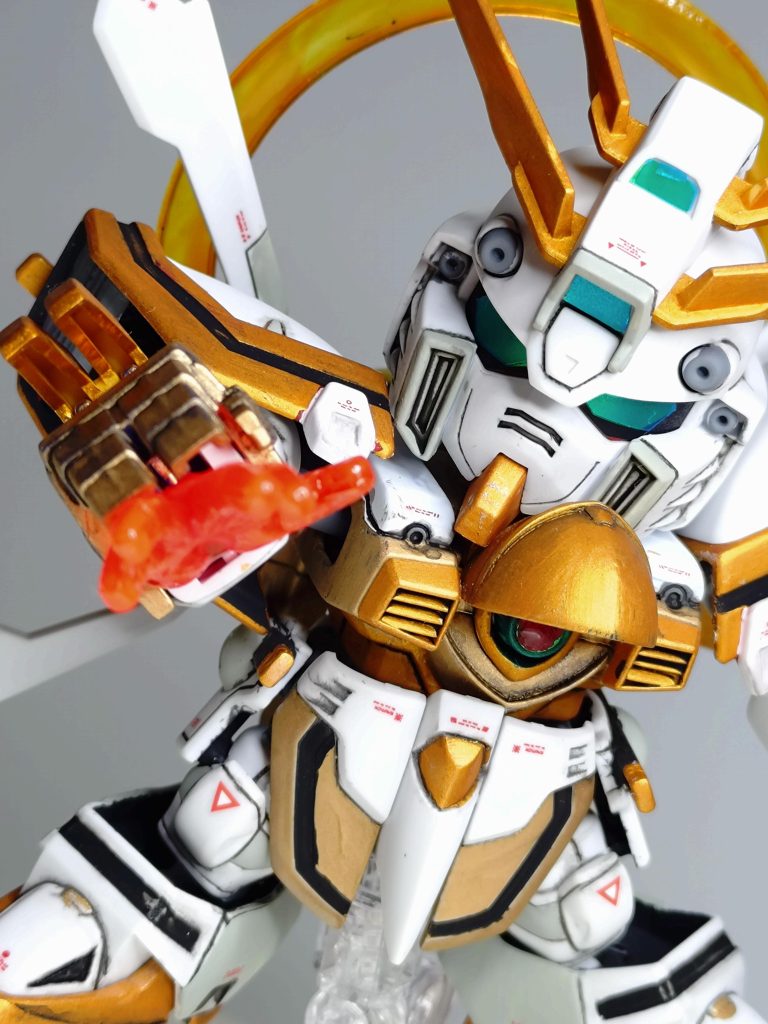 爆熱ゴッドフィンガースタンダードにクリアオレンジで塗装。右手のみなので石破天驚拳は再現できず。