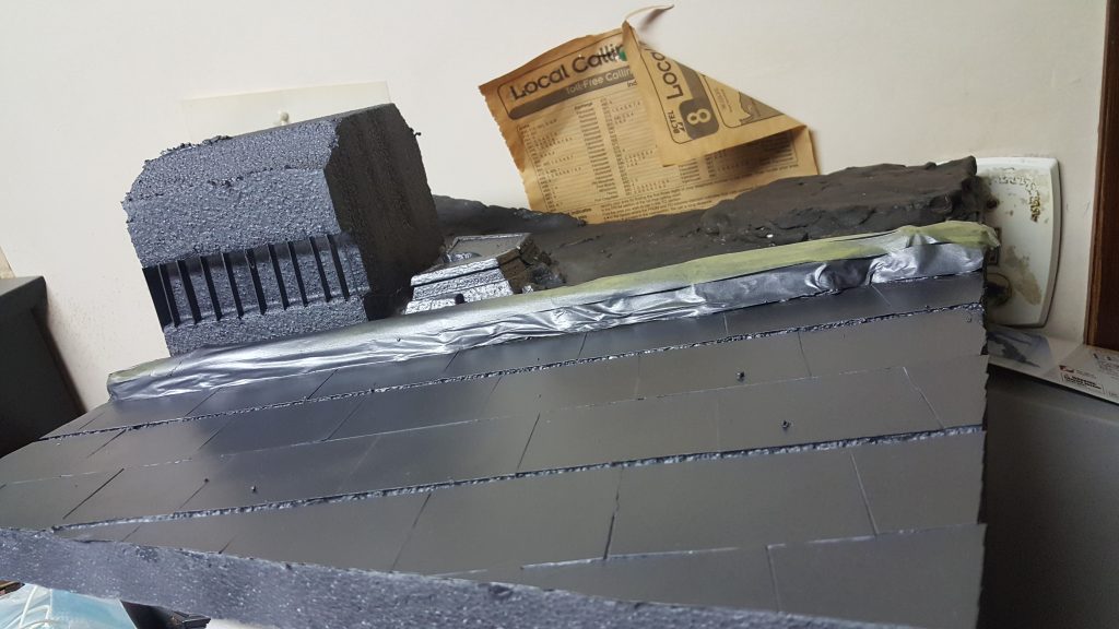 ジオラマ製作過程です。