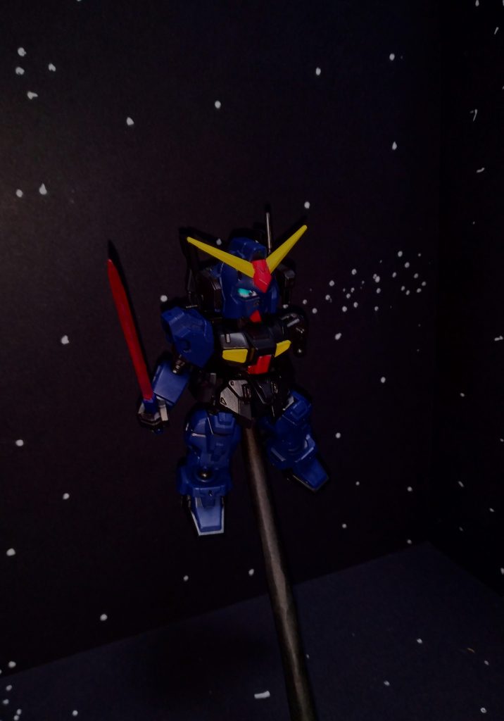 「敵をアーガマから離さなくっちゃ。」「こいつーーー！」「良し！カミーユ良くやった、射出用意！」「3、2、1、0」「出た。」「良し！」