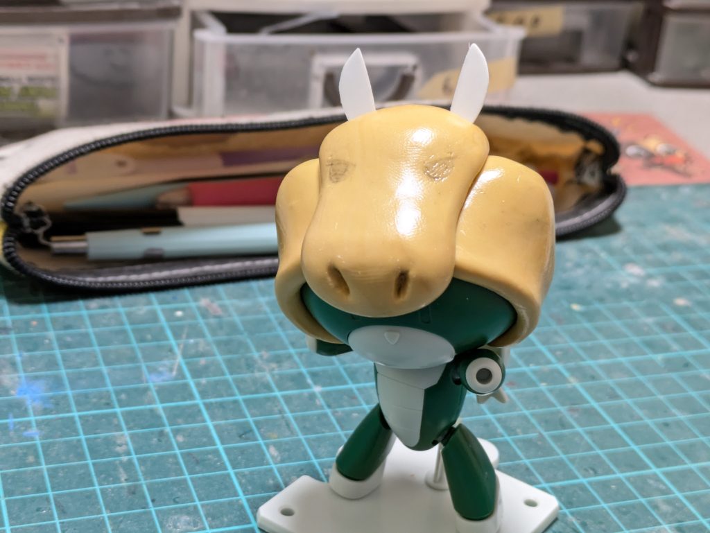 馬の顔作り始めた時はちゃんと馬になるのかめちゃくちゃ不安でした