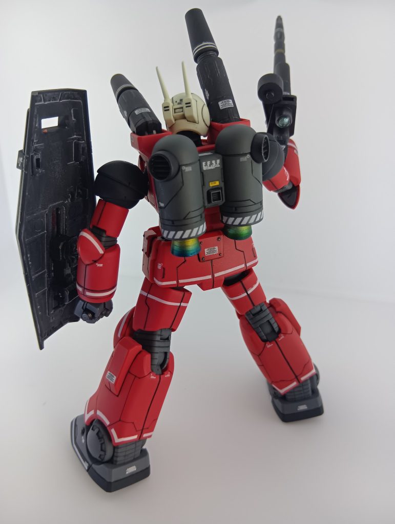 バーニアも焼き塗装をチャレンジ。