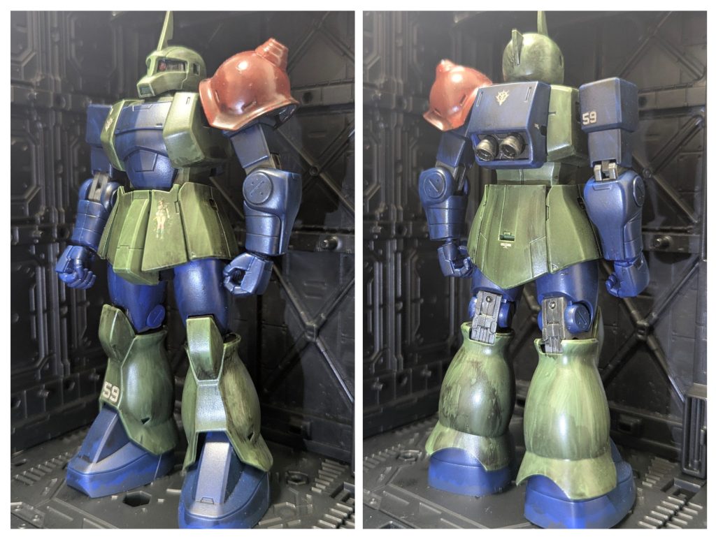 本体は数カ所手を加えていますが、基本は無塗装でウェザリングしています。…ちょっと汚し過ぎ?