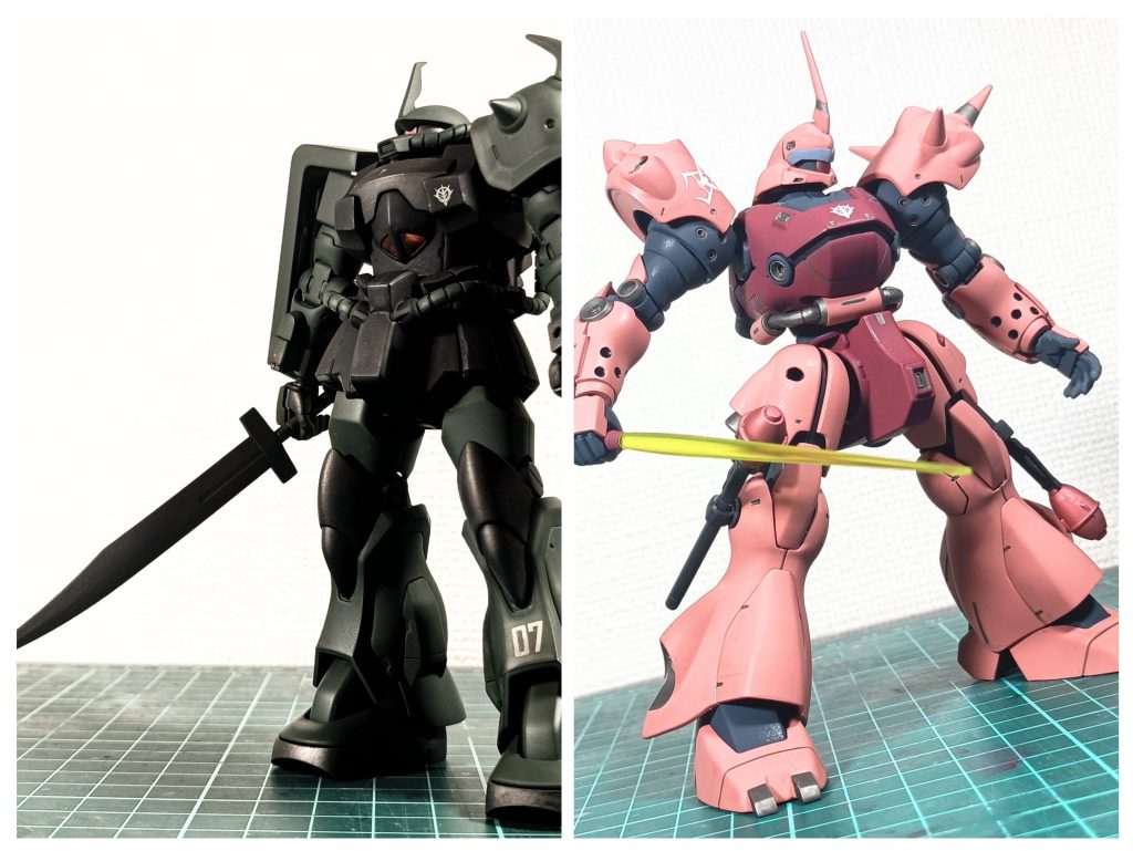 初めは筆跡を誤魔化すのにウェザリング…なんてやっていましたが、個人満足度で言えば必要ないくらいだったなと思ったり。かと言えば、メタリック塗装だとそうもいかず、直近のデルプラなんかはバチバチに筆跡が出てましたね。いやムズい…(gandam2)