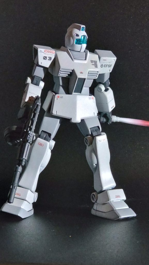 本家ガンダムほどプロポーションは良くないですが、これはこれで非常に味があったので今回も全然そこは触らずです。