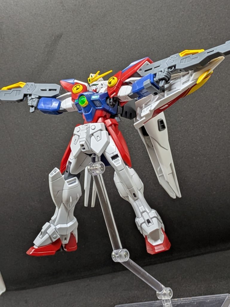 なかなか上手い構図が取れません＆撮れません🤣ウイングシリーズパチ組でも充分楽しんで製作出来ました