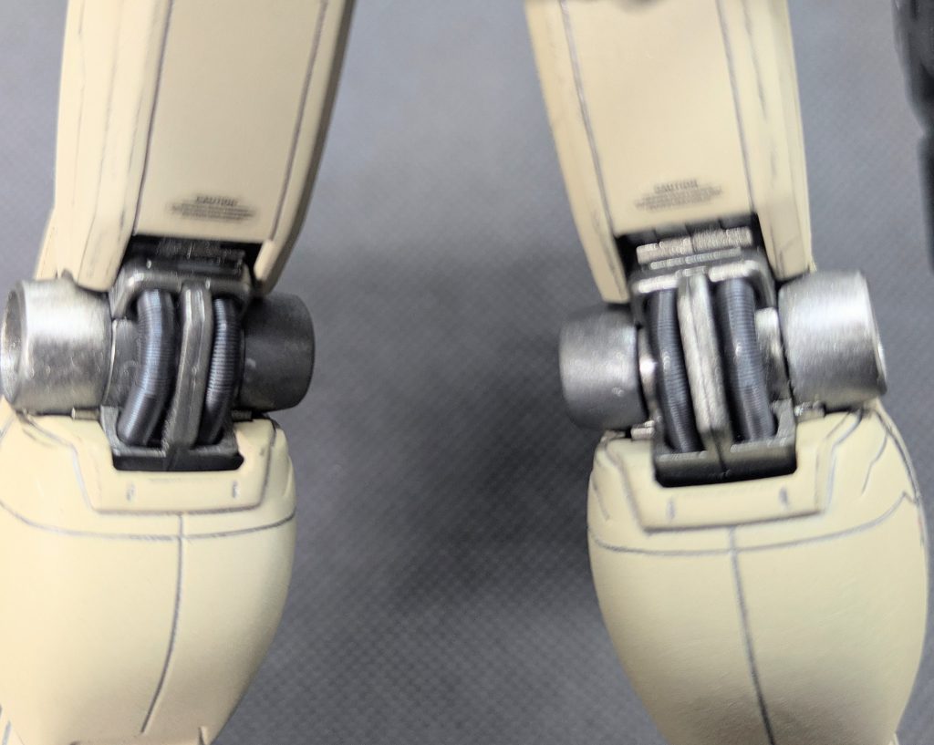 膝裏側フレーム部✨️付属のメッシュパイプは端っこがボロボロになってたので、市販のスプリングパイプに変更しました😊👍️