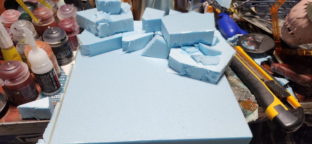 　　　　　　　　材料材料はセリアのポリエスチレンフォームダイソーのスチレンボード