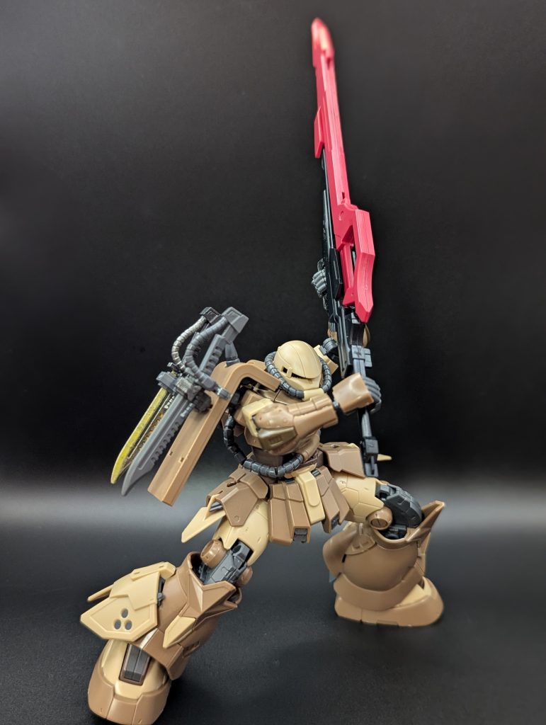 最初は大剣も考えましたが、高機動に合わないかなーと却下。