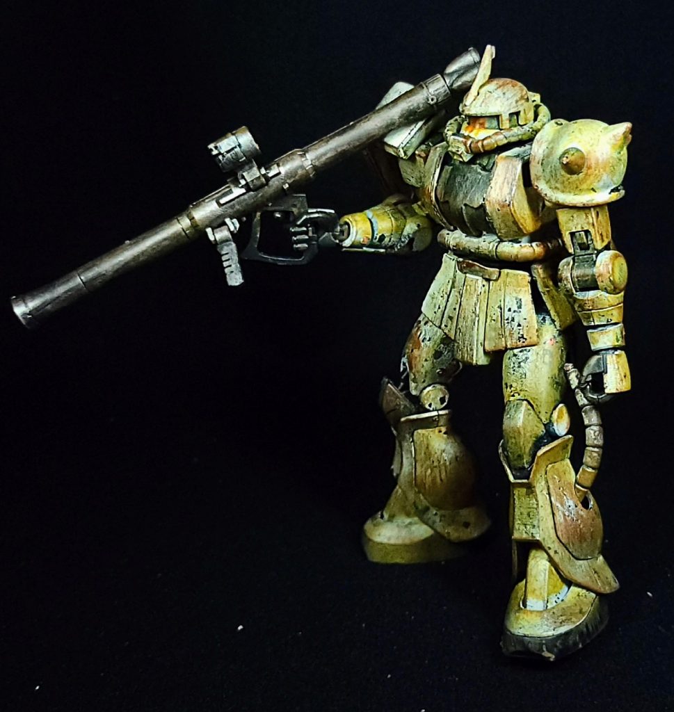 ザクII ホワイトオーガーver.塗装狂–2枚目/制作者：2代目塗装狂主任