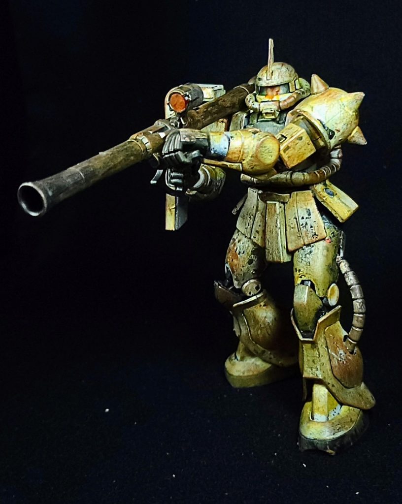 ザクII ホワイトオーガーver.塗装狂–3枚目/制作者：2代目塗装狂主任