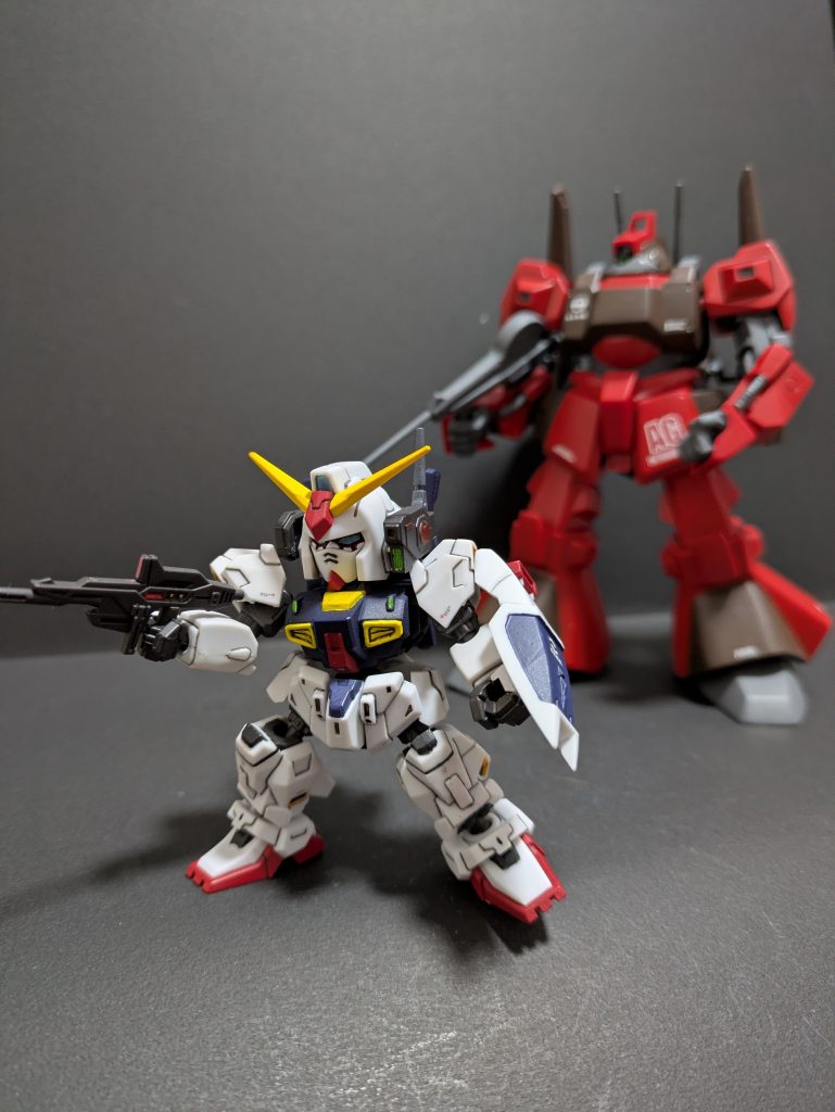 モビリティジョイントは集めてなかったのですが、意図せずゲットし息抜きにと思ってましたが、なかなか良い仕上がりに✨️1機というのも寂しいですし、他の機体も欲しいですが発見した時の懐事情次第ですねw💦