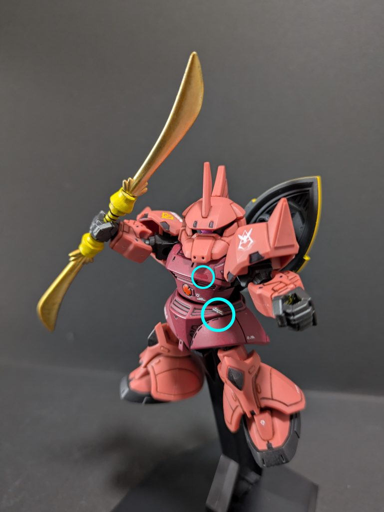 余談ですが撮影途中に胸部のデカールが取れてましたw取れたところ写ってるし😂全然、気付かず撮影し終わったので、上の写真は途中から加工してありますw今は本当に貼り直してます😆