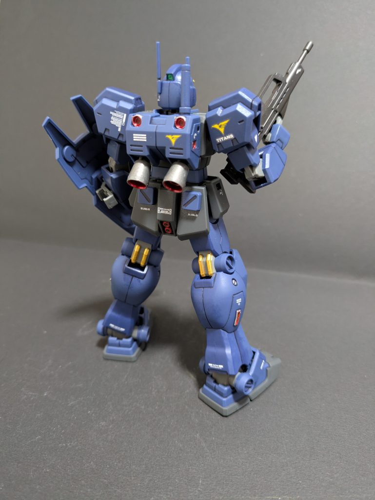 AOΖ用のデカールは持ってないのでティターンズデカールで仕上げてますバックパックのティターンズマークは左に持っていきたかったのに😭デカールは無計画だったり、集中しすぎたりして間違うこと多いです…HGマークⅡでもやらかしました😓https://gumpla.jp/hg/25060441