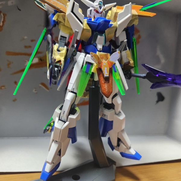 前回の設定では闇落ちしたガンプラと言っていたガンプラのほぼ完成品です写真よりなんか線画のほうが写りが良く感じたので線画にしてはいます一応写真も張っときますw（3枚目）