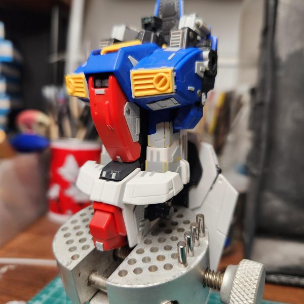 MG Sガンダムの胸部にディティールを追加しました。ゴテゴテ感が出てきました！（7枚目）