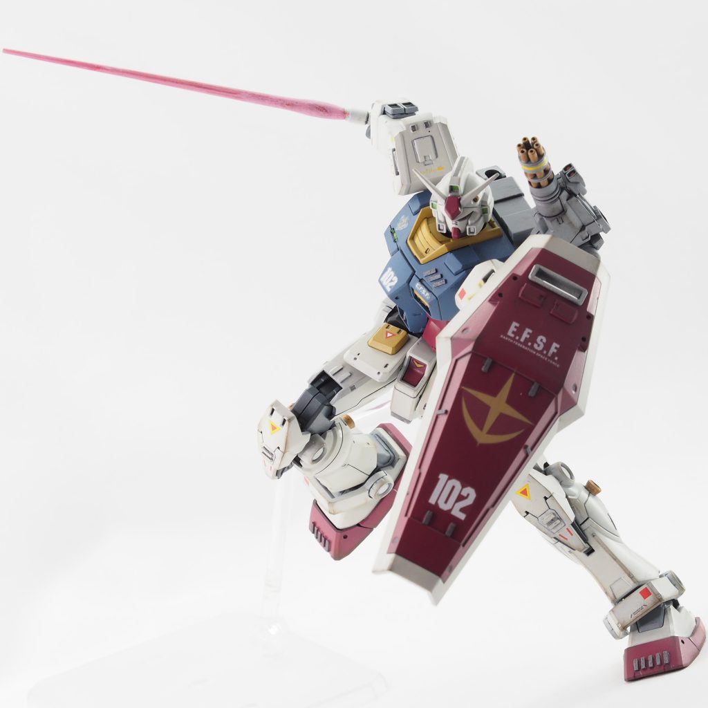 カラーはゲームOYW風に。各色にうす茶を混ぜて淡くしています。ただピンクはベースカラーが少々キツかったですね。もっとピンクにしとけば良かったかな…