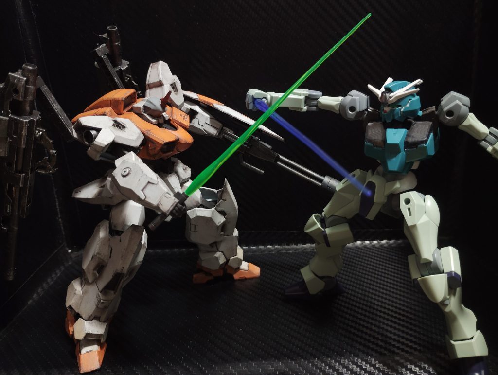 残り物を相手にブンドド。