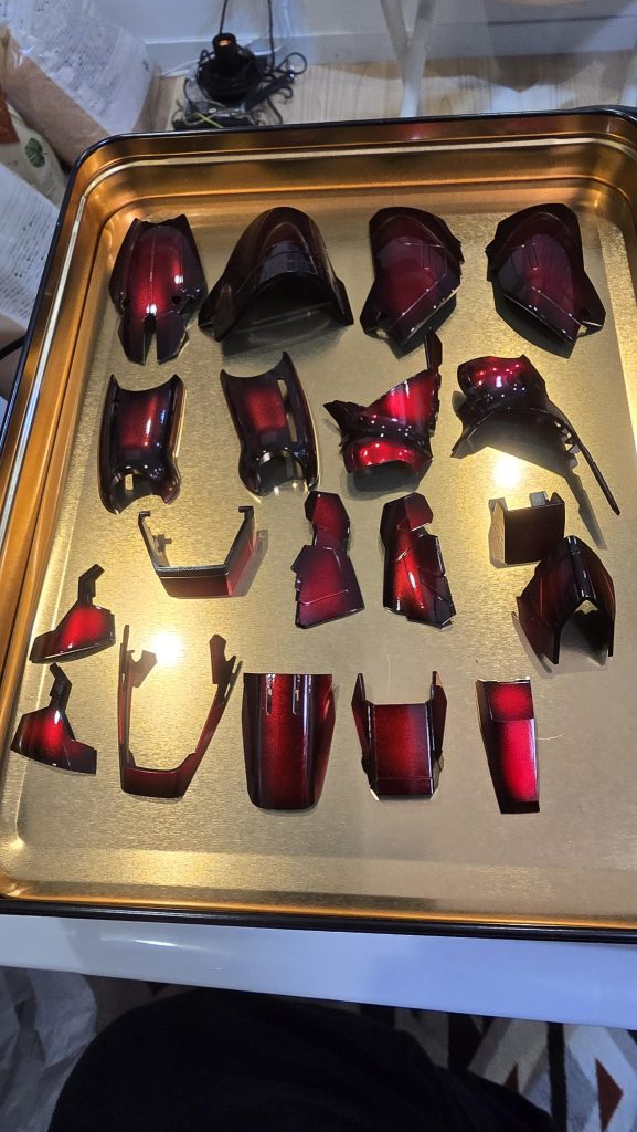 まだエアブラシに慣れていないのに初キャンディ塗装に挑戦しましたが…しばらくはいいかな…難しいですね💦と思いつつもやっぱり塗装は楽しい！！！今後も色々と作っていきます🫡