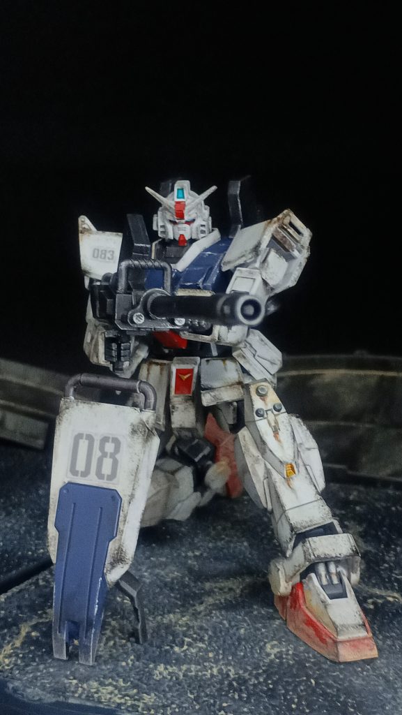 お馴染み輝き撃ち構えからの