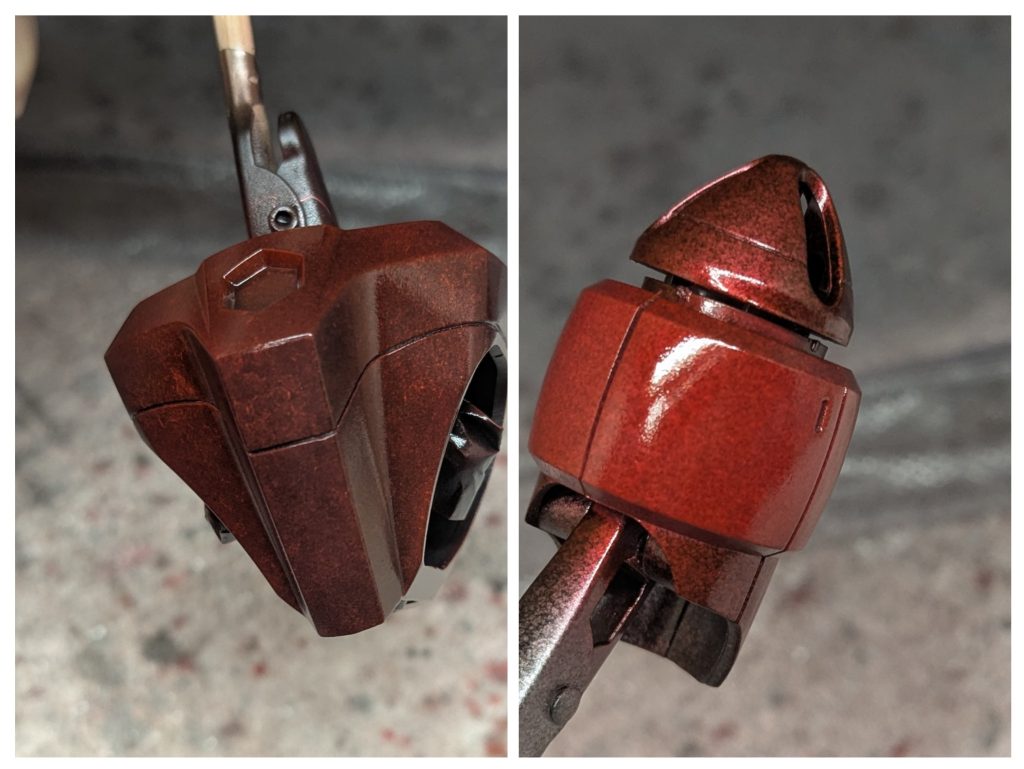 作品名：塗装実験2<p>←スポンジチッピングの応用で、 ランダムなテクスチャー感は良い。けどちょっと暗すぎるかな😅 →暗くなるのが分かっていたので、ホワイトのクリアー割でベースカラーの明度を一気に上げてから塗装。テクスチャーが潰れて見えなくなる [&hellip;]</p>
