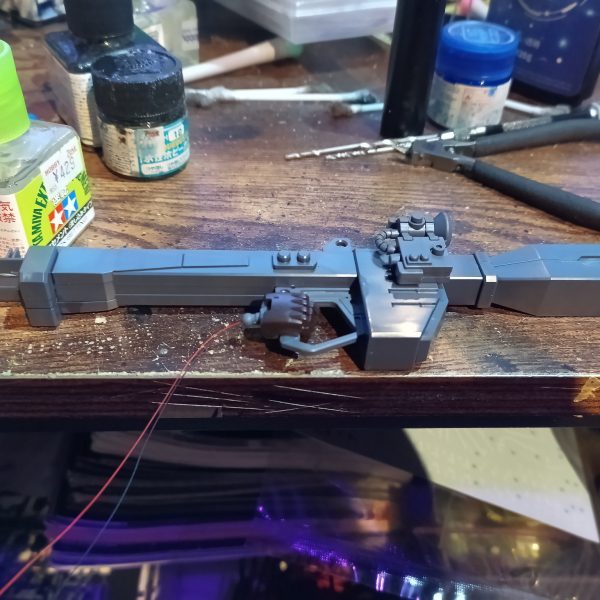 銃口は久々に砲弾タイプのグリーン👍スコープにはブルーを入れました👍‼️（7枚目）