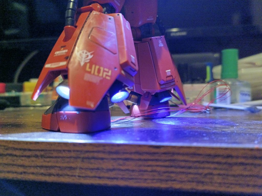 MG 高機動型ザクII ジョニー•ライデン専用 LED組込み–7枚目/制作者：福田　義康